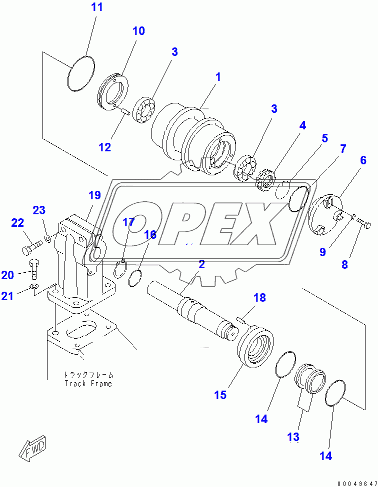  CARRIER ROLLER (R.H.)(37822-)