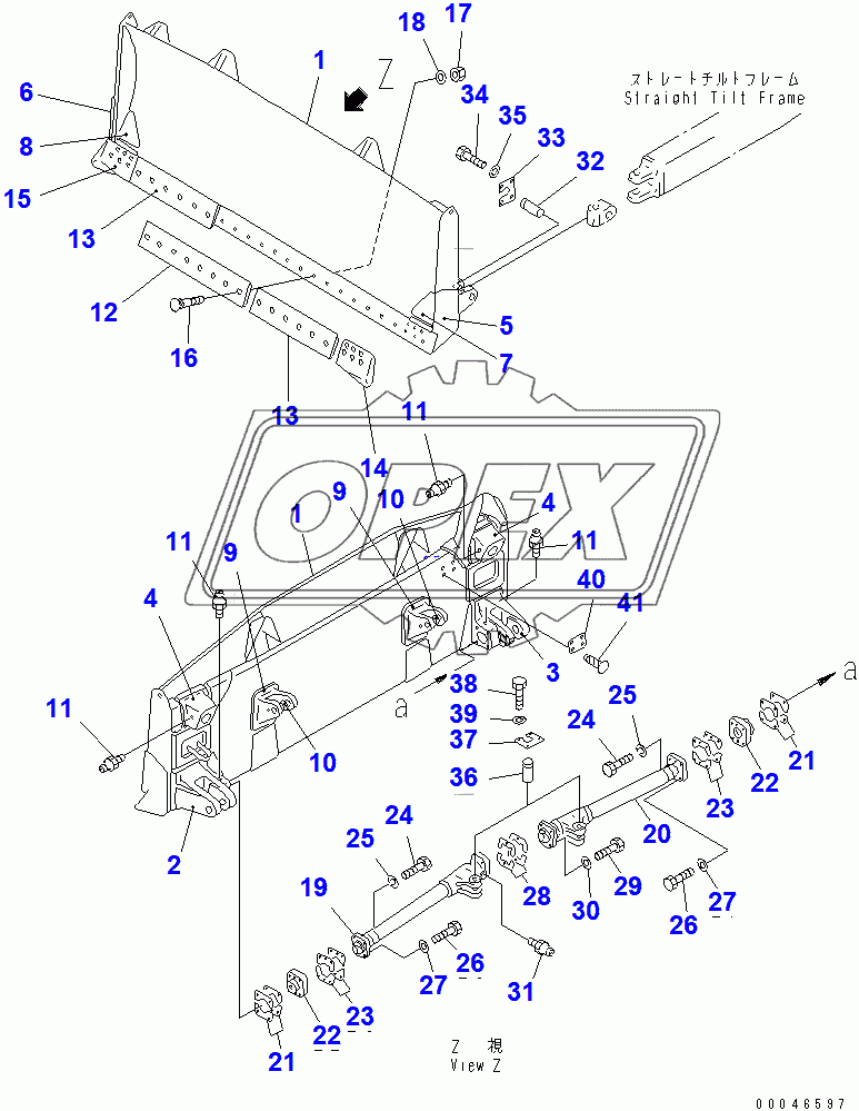  STRAIGHT TILT BLADE (37822-)