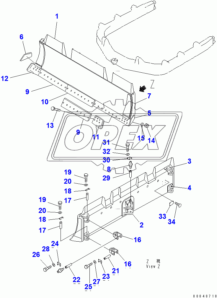  MECHANICAL ANGLE POWER TILT BLADE (37822-)