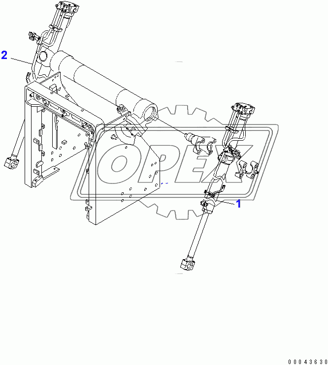  BLADE LIFT CYLINDER (D85A)(37822-)