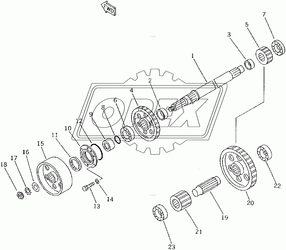  BRAKE DRUM (FOR TOWING WINCH) 1