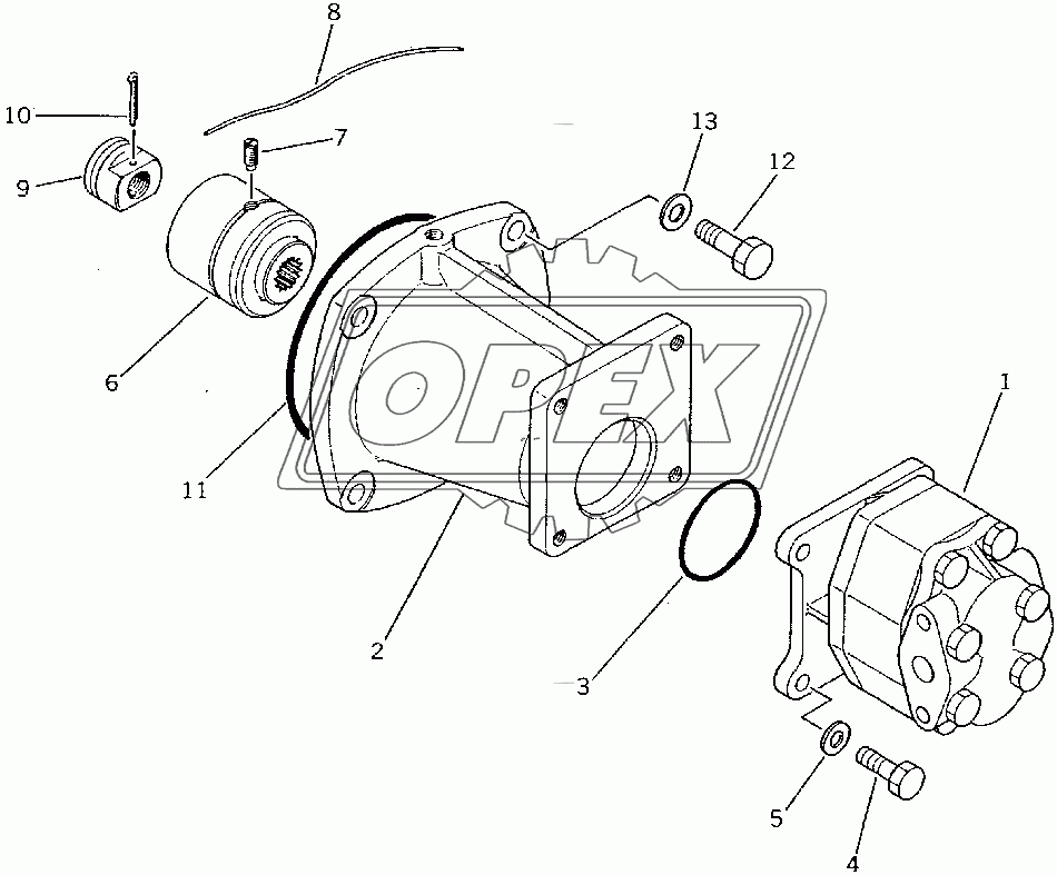  HYDRAULIC PUMP MOUNT (FOR TOWING WINCH)