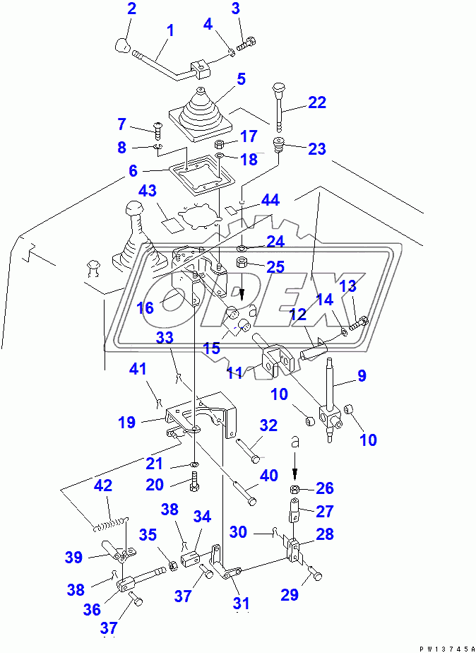  TOWING WINCH CONTROL LEVER