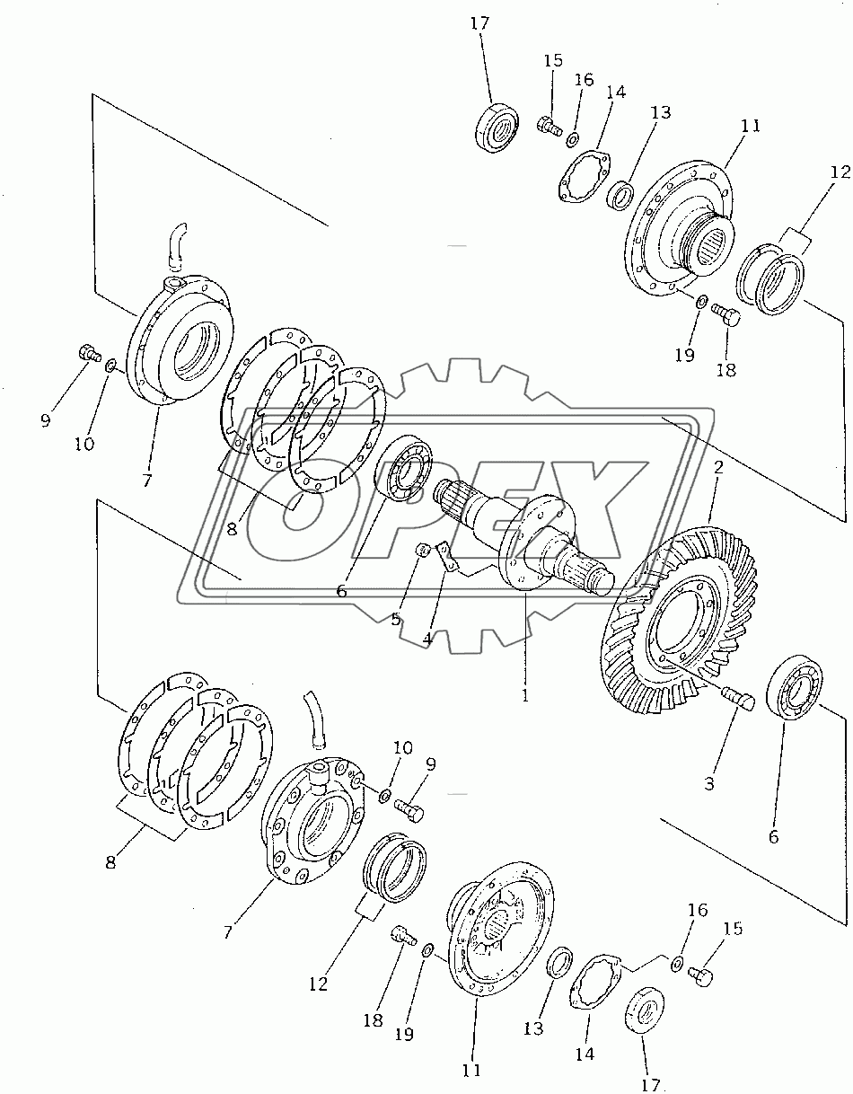  BEVEL GEAR AND SHAFT