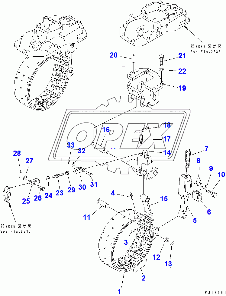  BRAKE BAND AND LINKAGE (36534-37821)