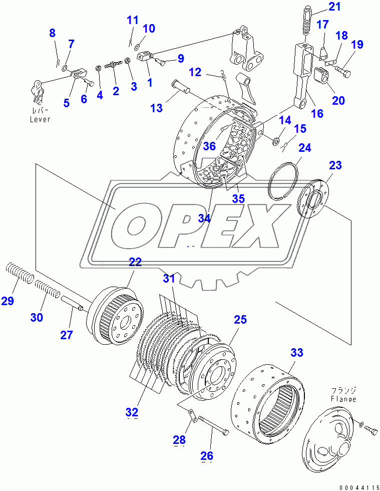  BRAKE BAND AND STEERING CLUCH (L.H.)(37822-)