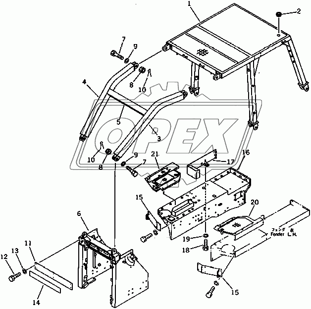  CAB GUARD SWEEPER (WOODY TERRAIN SPEC.)