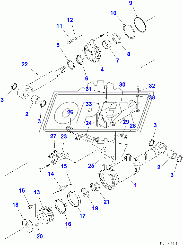  MECANICAL ANGLE POWER TILT CYLINDER