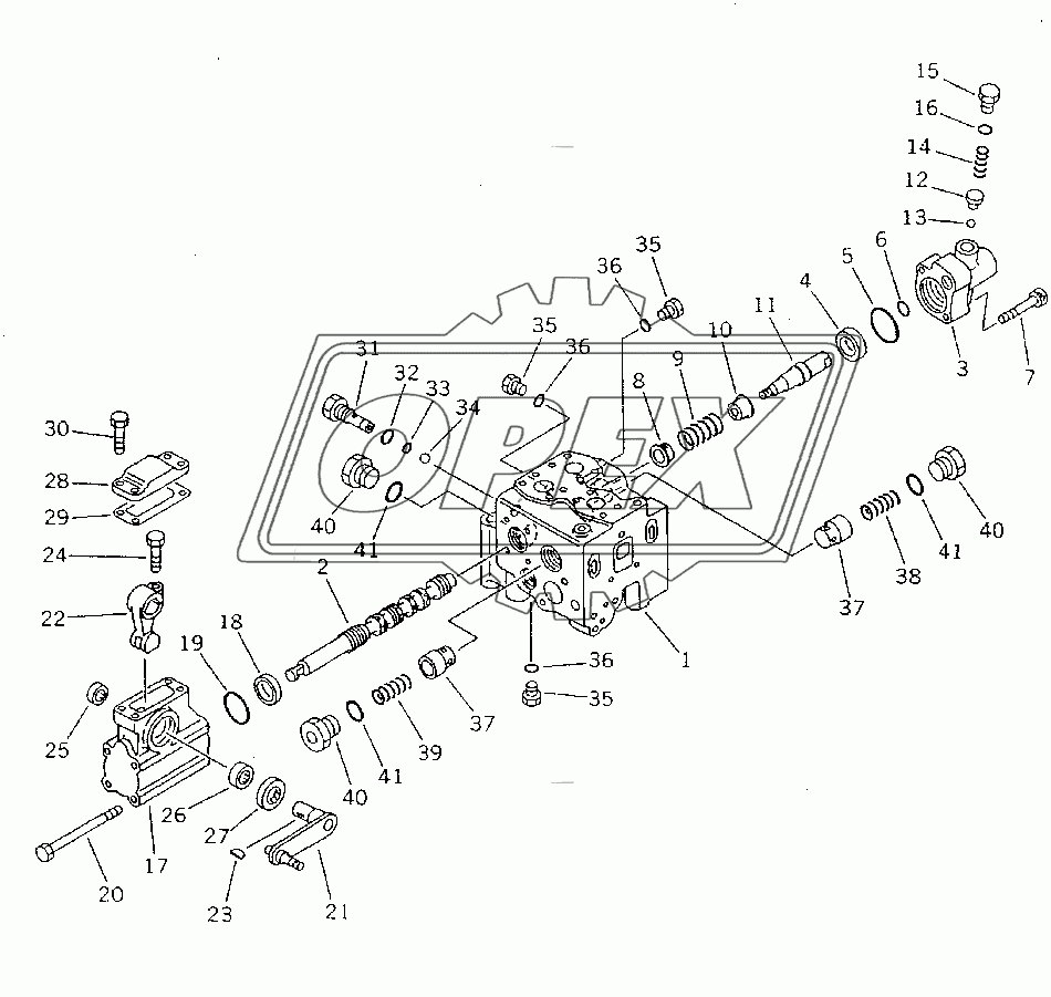  BLADE CONTROL VALVE (2/5) (WITH SCRAPER)