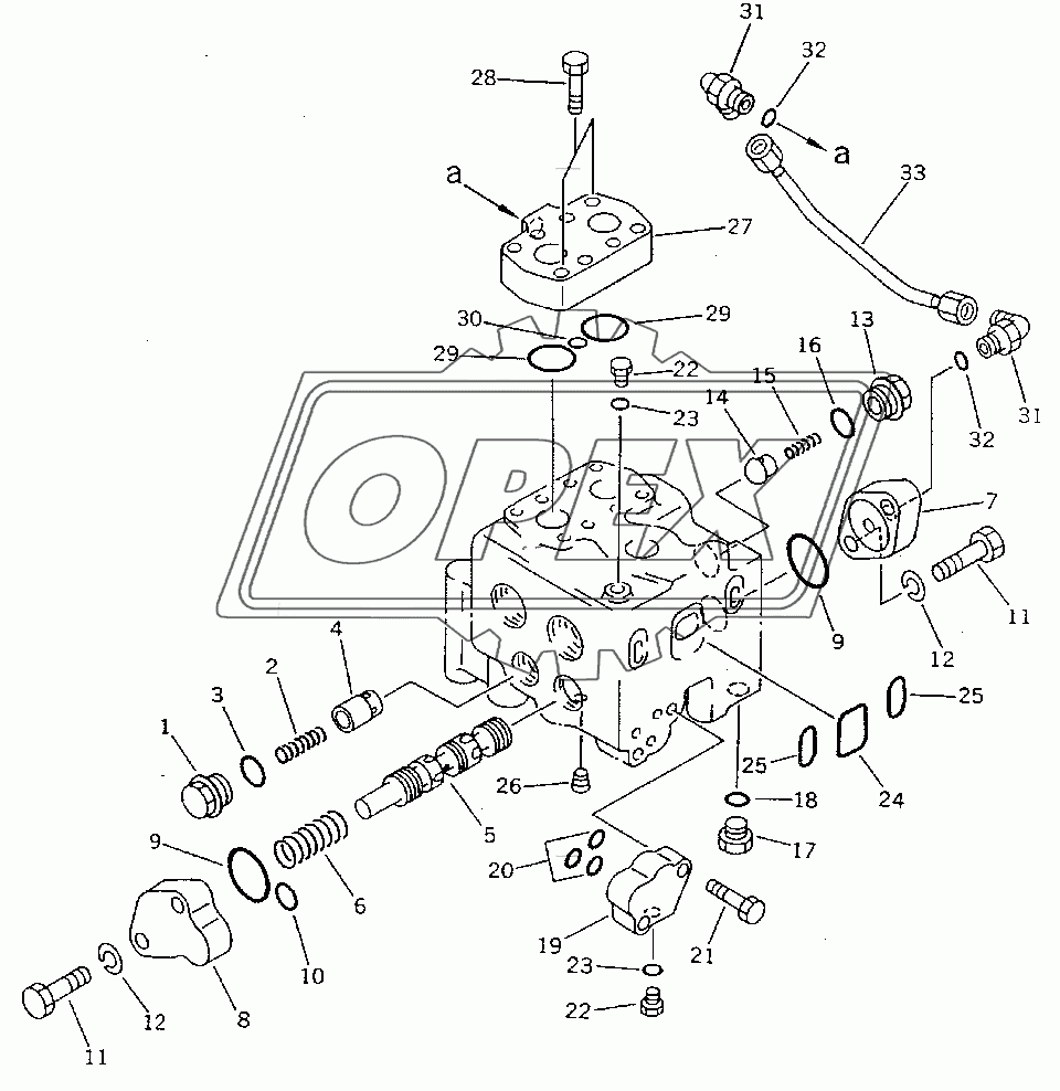  BLADE CONTROL VALVE (3/5) (WITH SCRAPER)