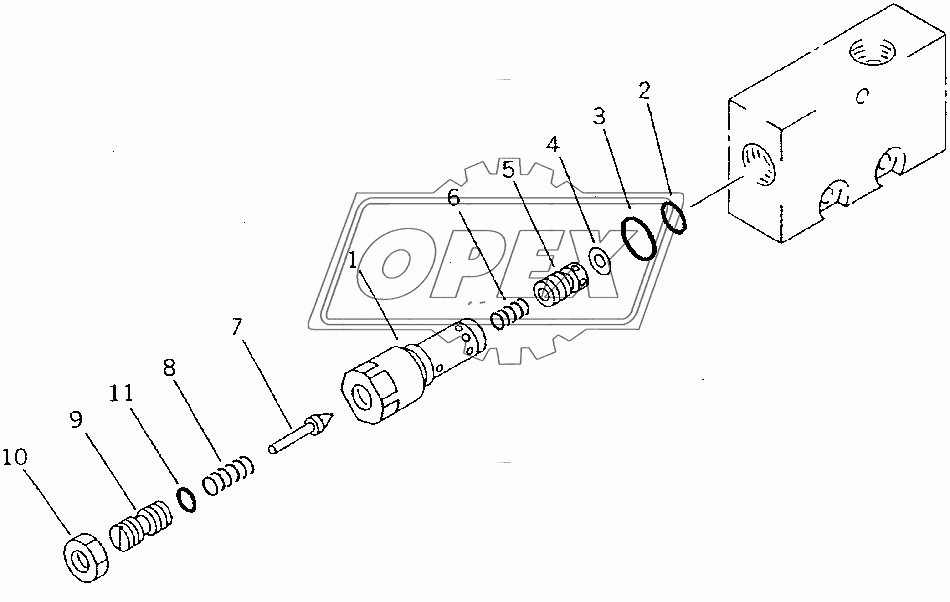  BLADE CONTROL VALVE (5/5) (WITH SCRAPER)