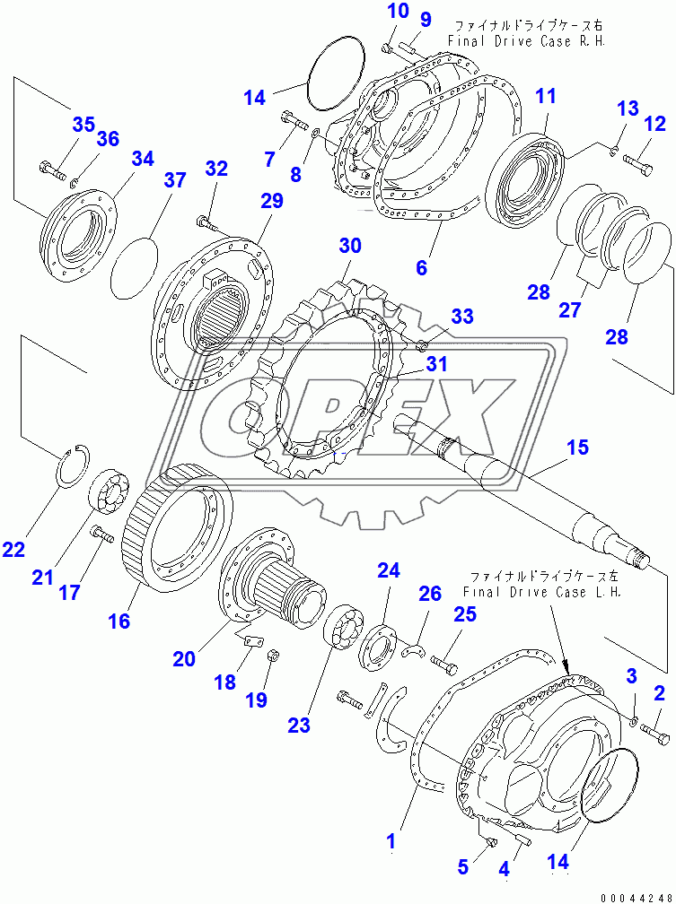  SPROCKET AND SHAFT (37822-)