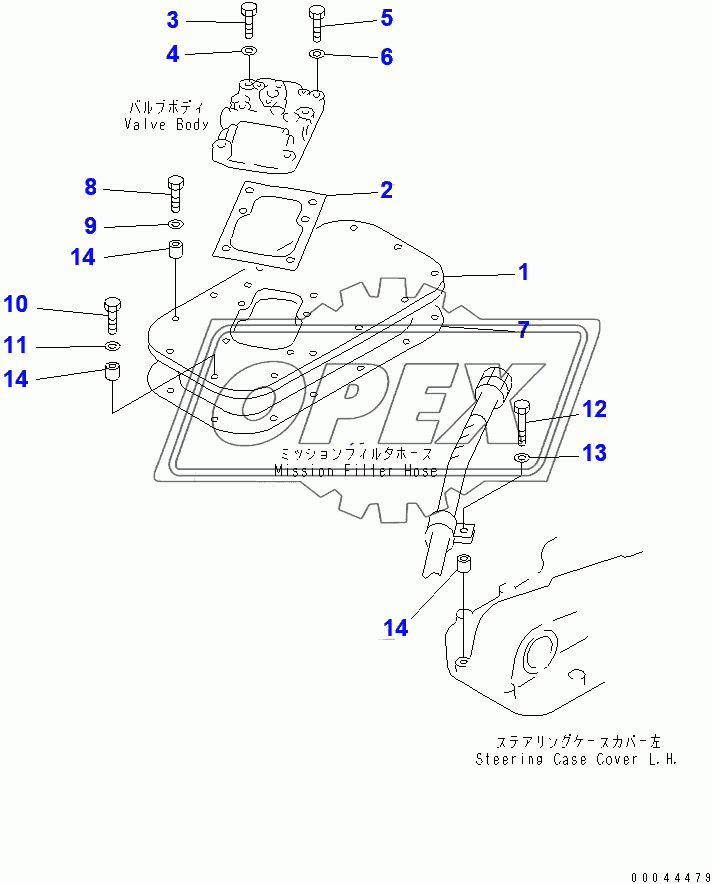  STEERING CONTROL VALVE PLATE (37822-)