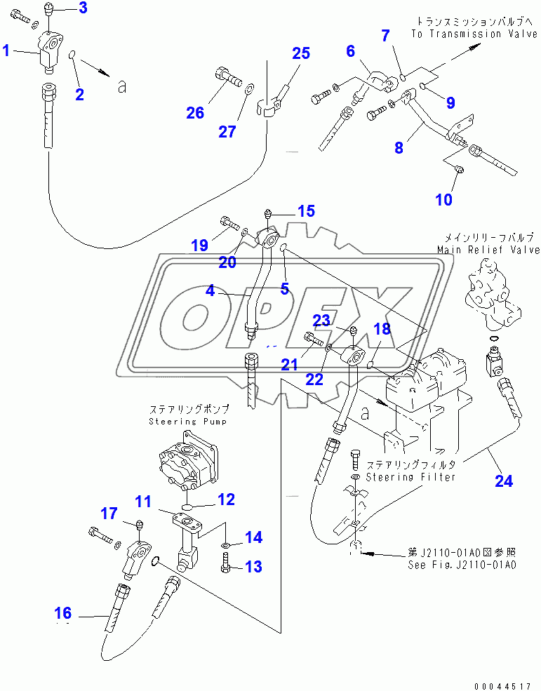  STEERING PIPING (1/3)(37822-)