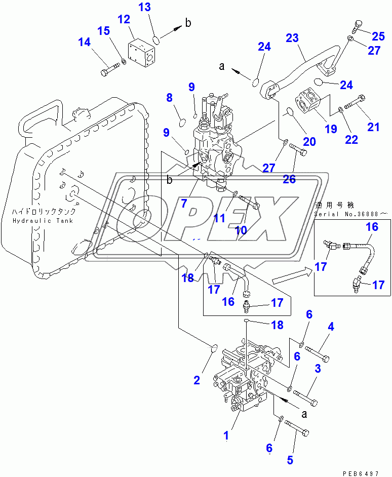  WORK EQUIPMENT VALVE MOUNT (WITH RIPPER)