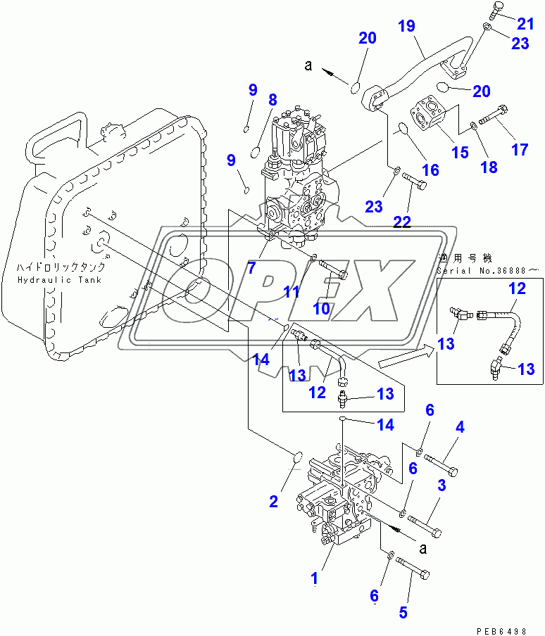  WORK EQUIPMENT VALVE MOUNT (WITH SCRAPER)