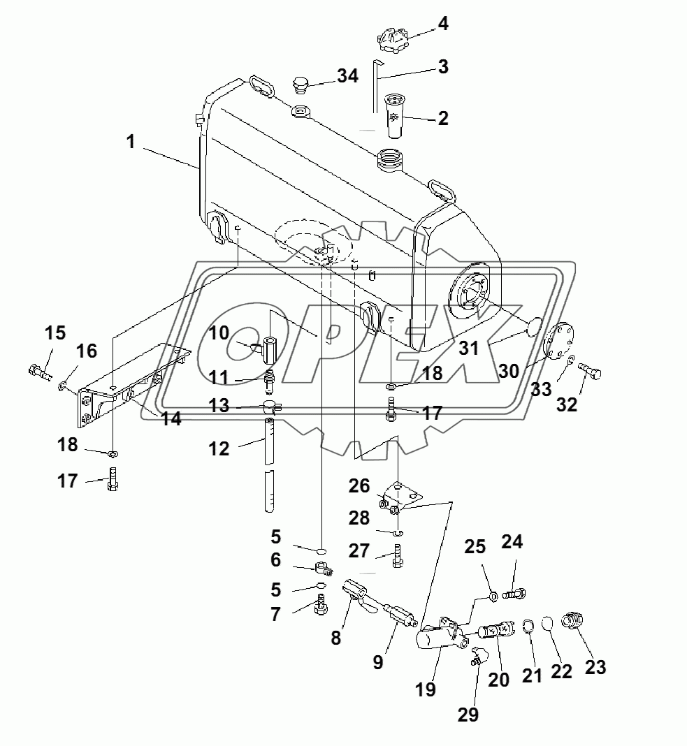 FUEL TANK (FOR QUICK CHARGE)(35001-)