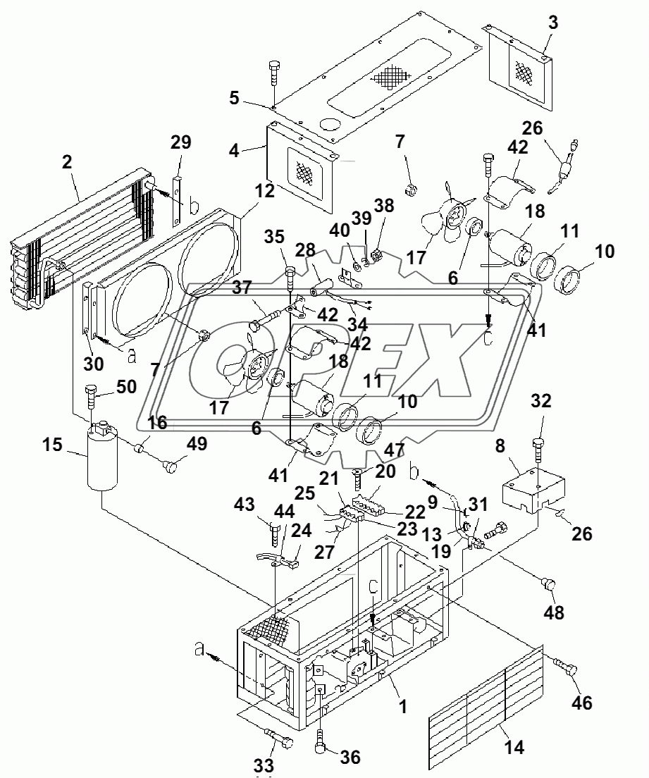 CONDENSER ASS'Y (FOR AIRCONDENSER)(36441-)