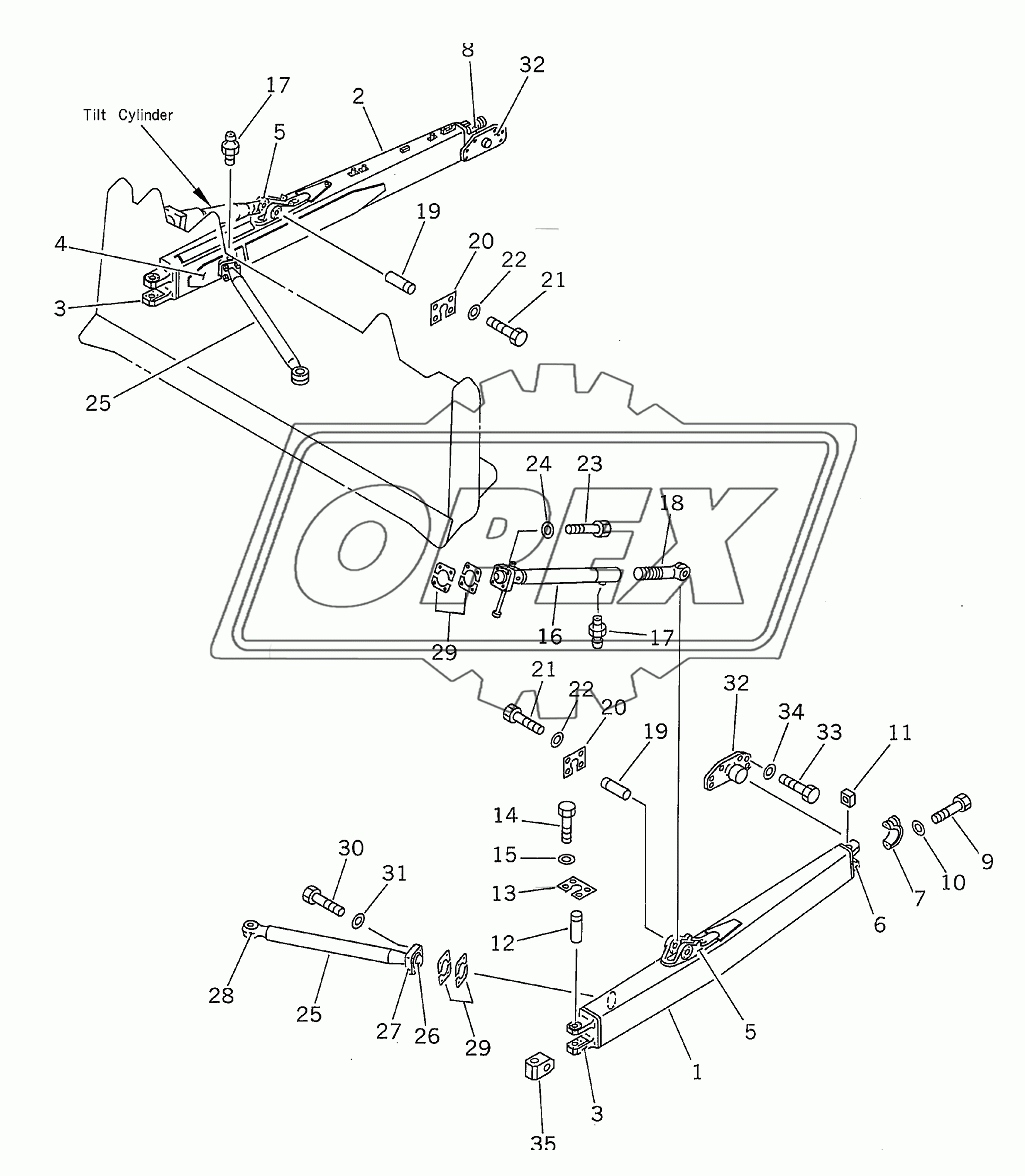 STRAIGHT TILT FRAME(35001-)