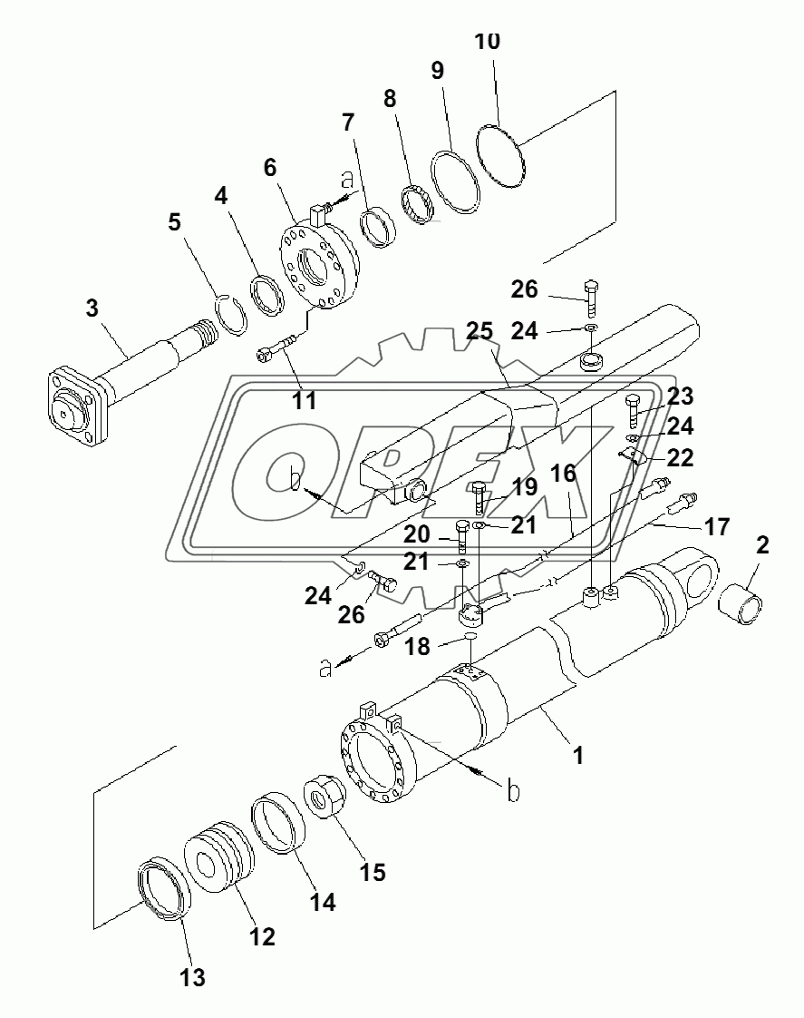 BLADE TILT CYLINDER(35001-)