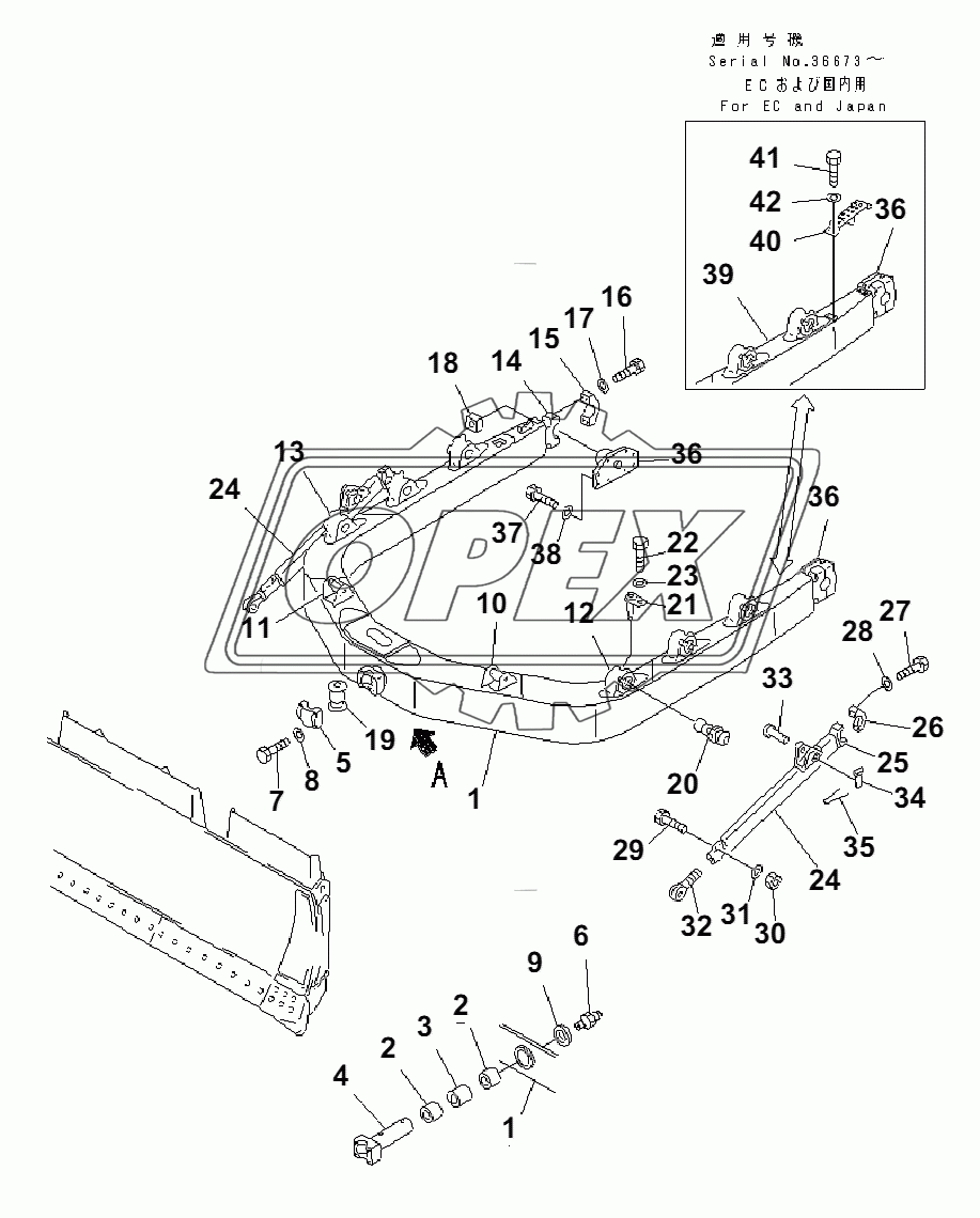 MECHANICAL ANGLE POWER TILT FRAME(35001-)