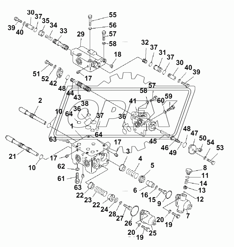 CONTROL VALVE (FOR TOWING WINCH)(35001-)