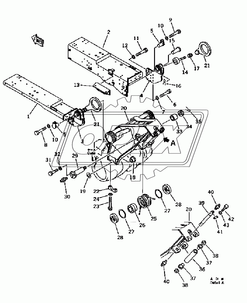 LOGGING ARM (FOR TOWING WINCH)(35001-)