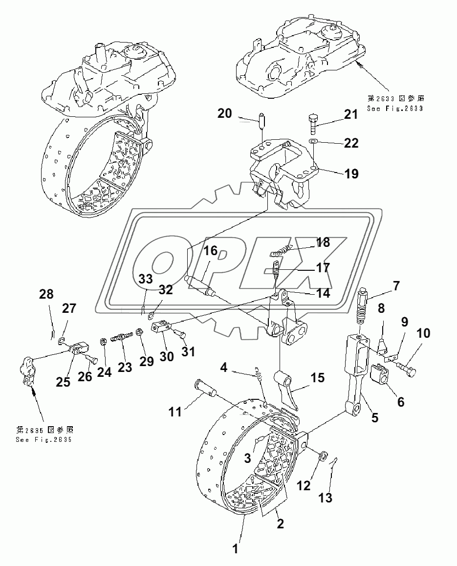 BRAKE BAND AND LINKAGE(35001-)