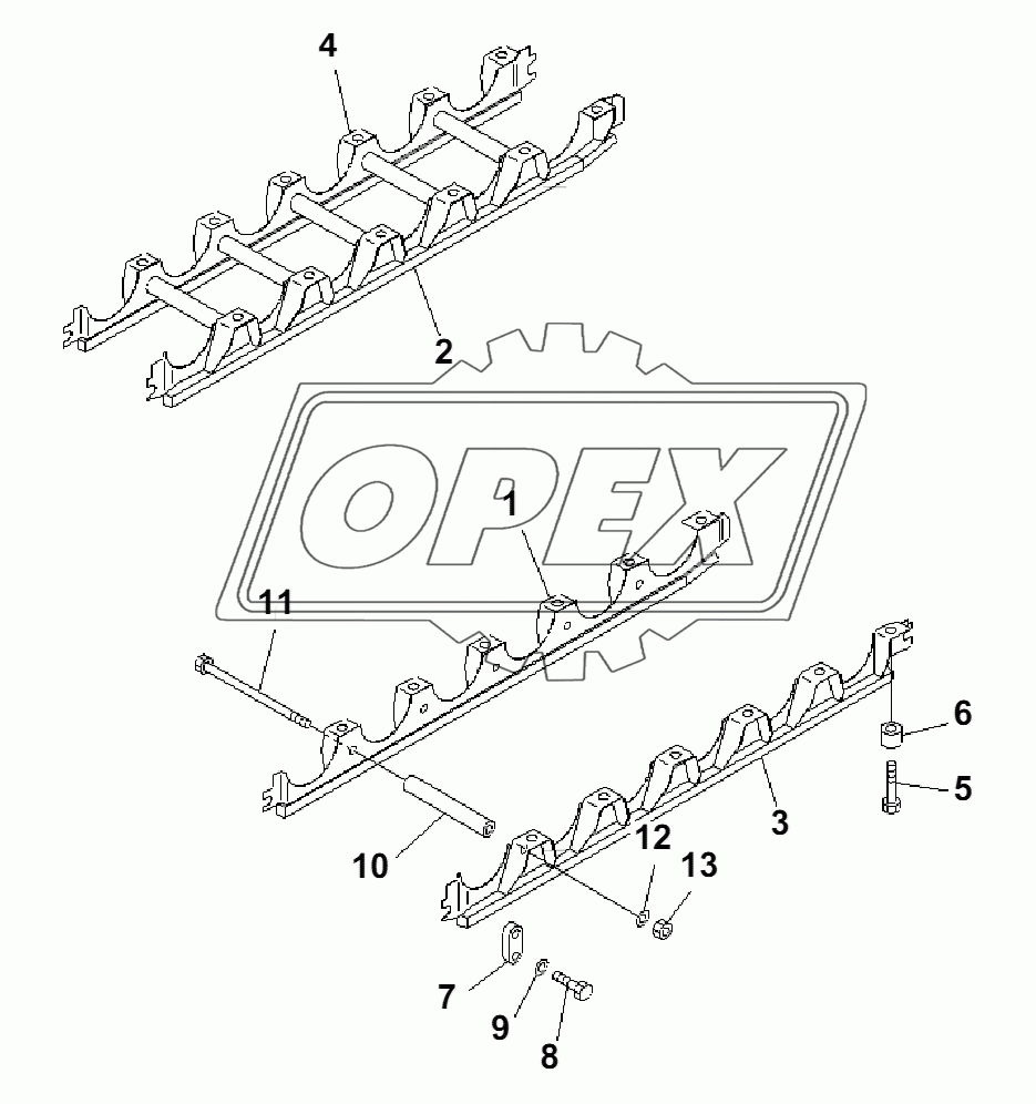 TRACK ROLLER GUARD(35001-)