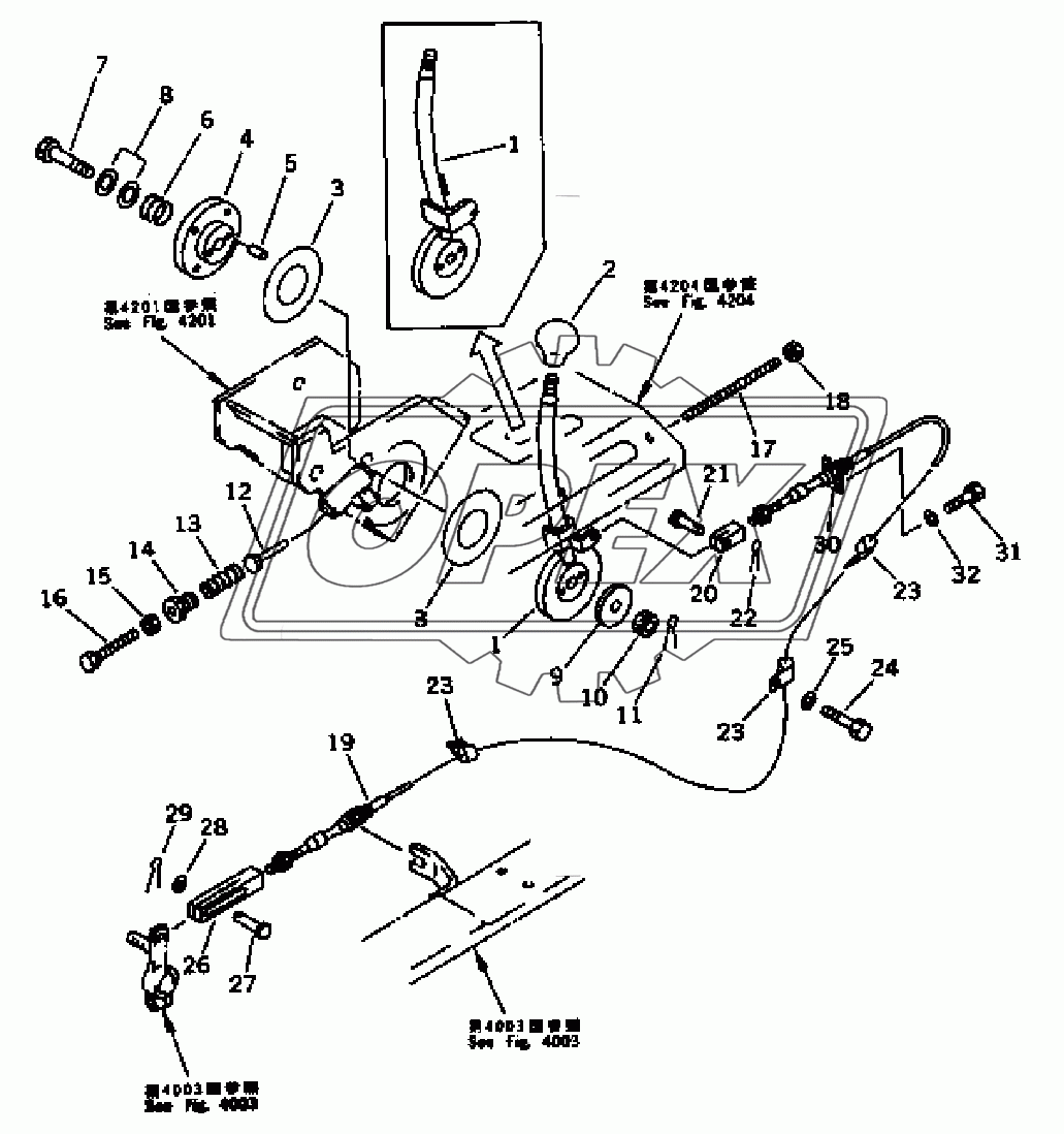 FUEL CONTROL LEVER(35001-)