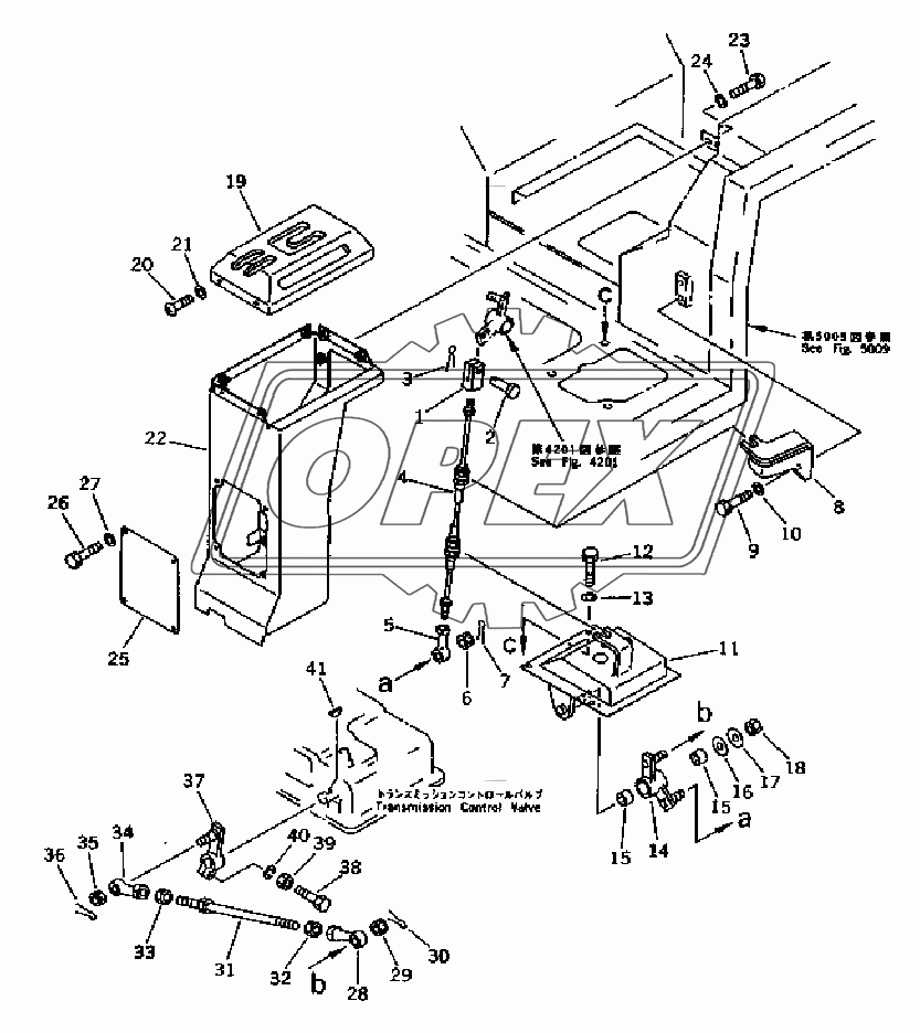 TRANSMISSION CONTROL LINKAGE (2/2)(35001-)