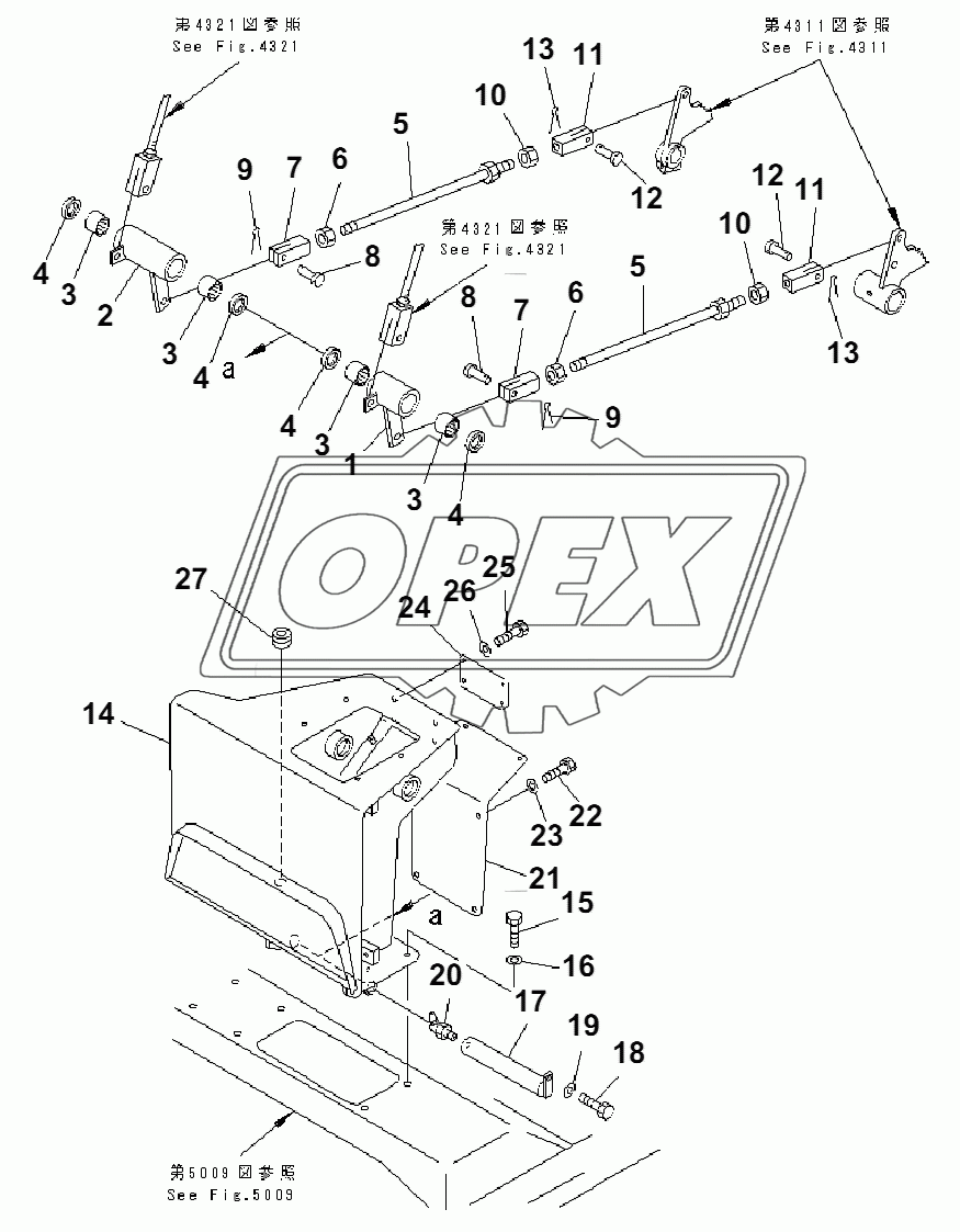 BRAKE PEDAL LINKAGE(35001-)