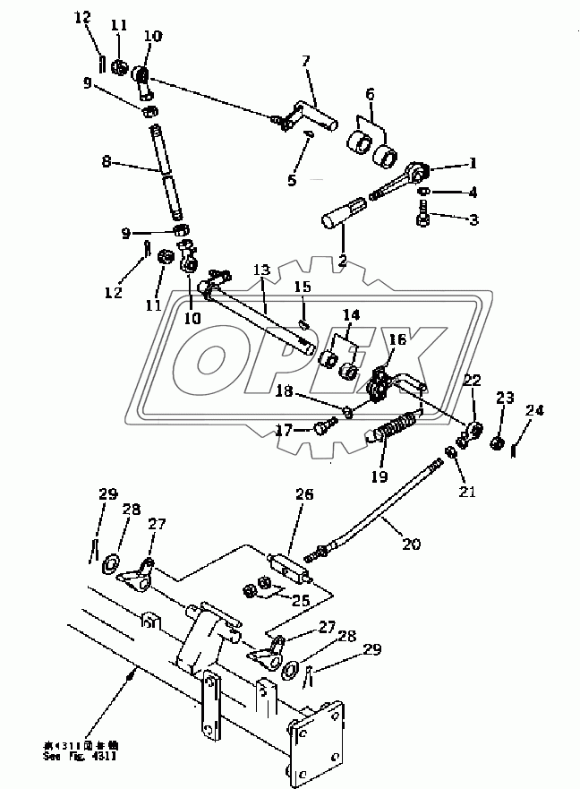 PARKING BRAKE LEVER(35001-)