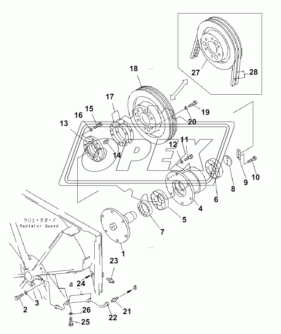 RADIATOR FAN PULLEY(35001-)