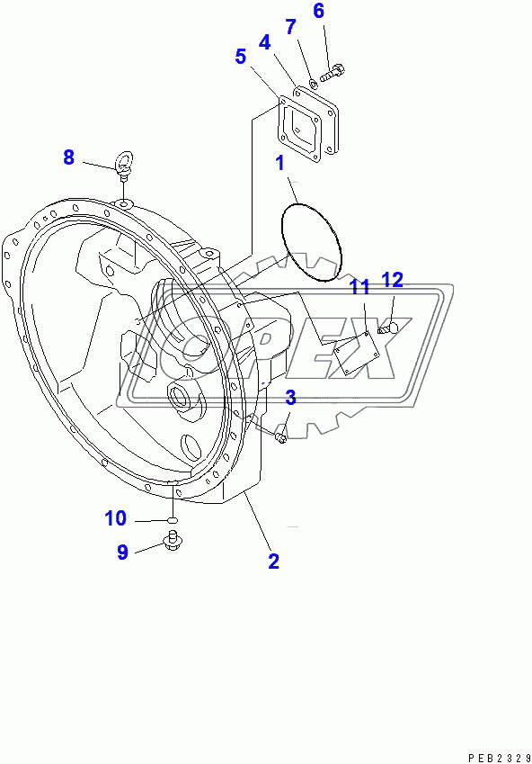  TORQUE CONVERTER (REAR HOUSE) (2/4)