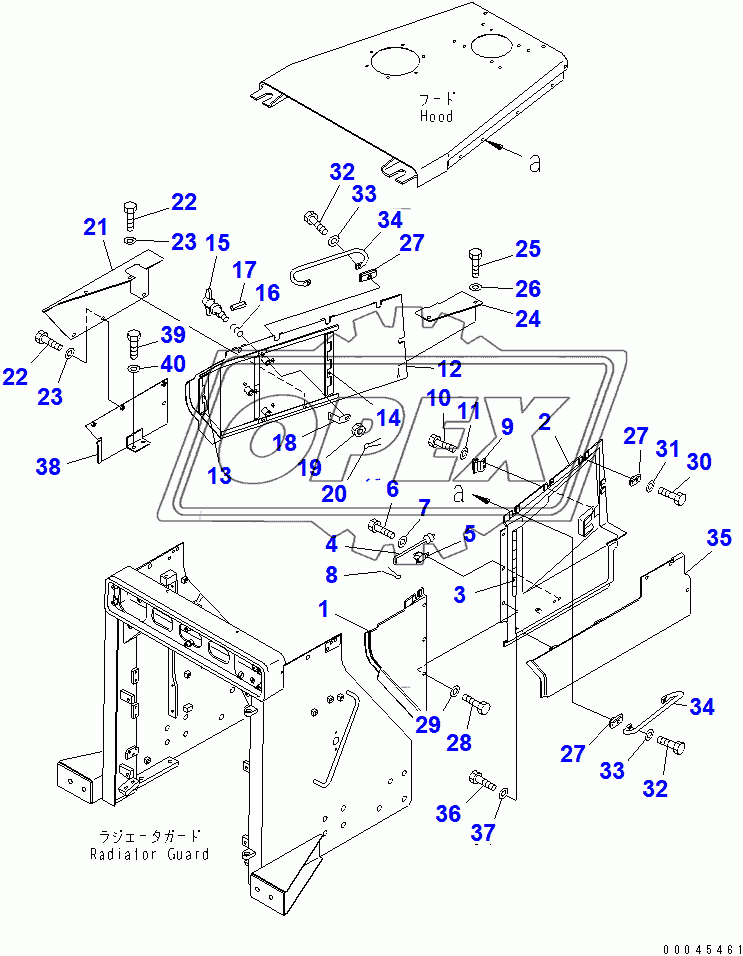  ENGINE SIDE COVER AND HOOD COVER (CLOSE)