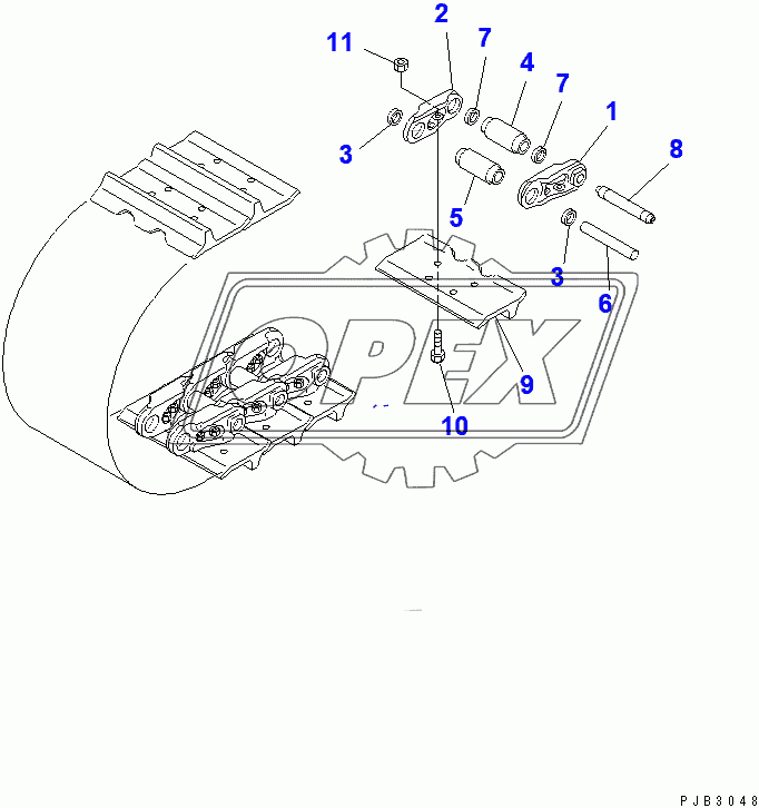  TRACK SHOE (610MM WIDE)