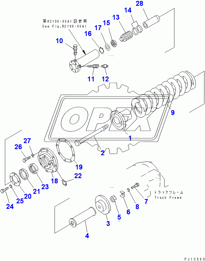  RECOIL SPRING (L.H.)