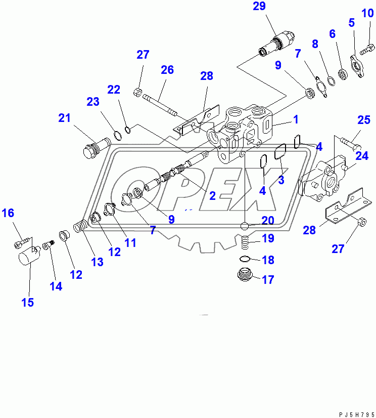  COUNTER WEIGHT CONTROL VALVE (1/2)