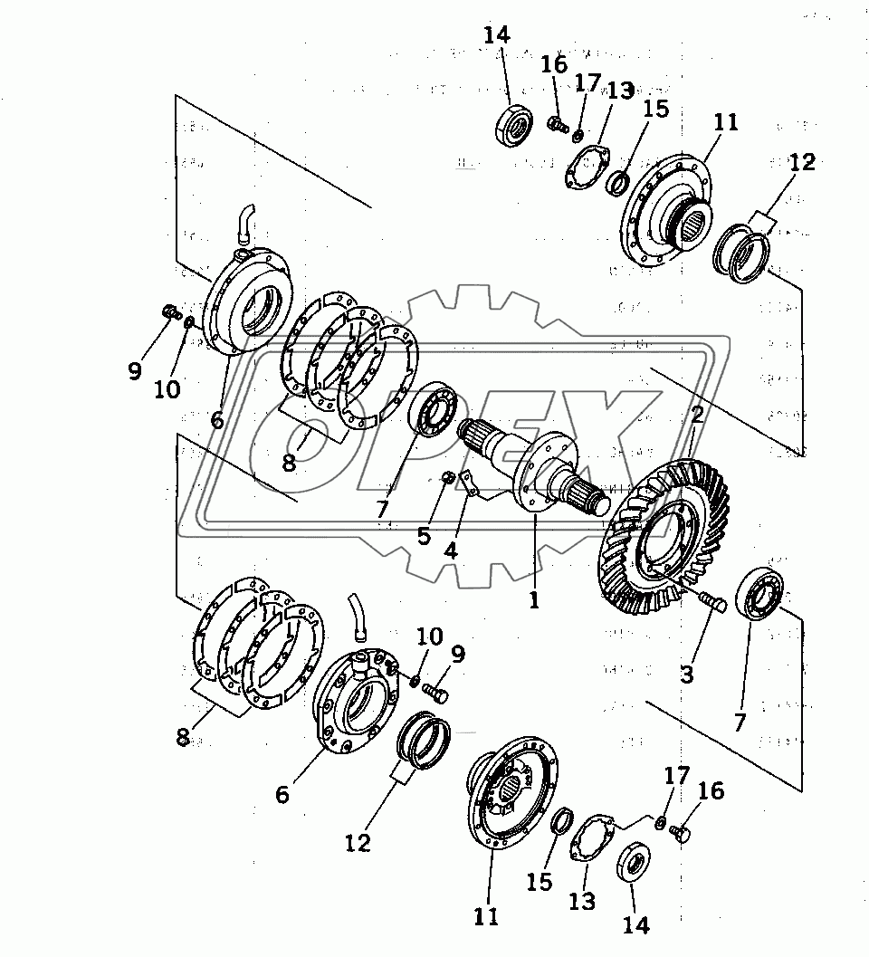  BEVEL GEAR AND SHAFT