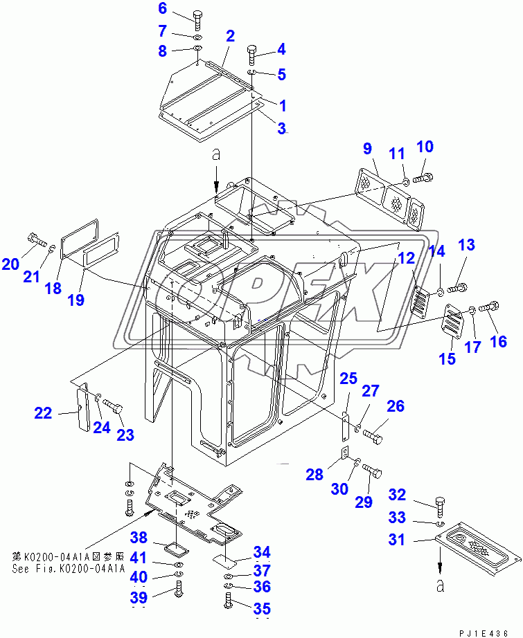  CAB (COVER) (WITH VENTILATOR)(37613-)