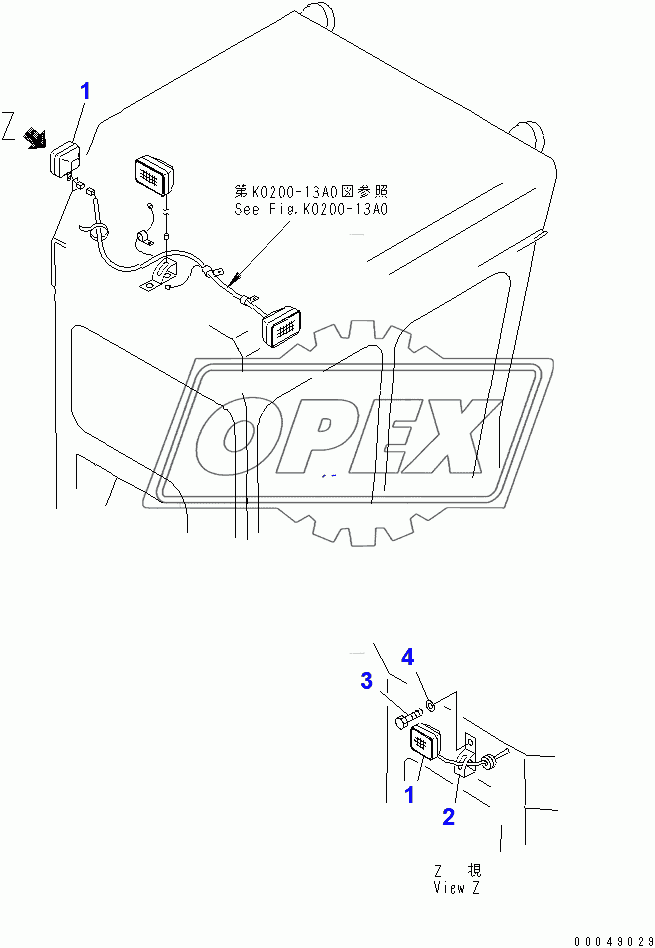  CAB (WINCH LAMP)(37780-)