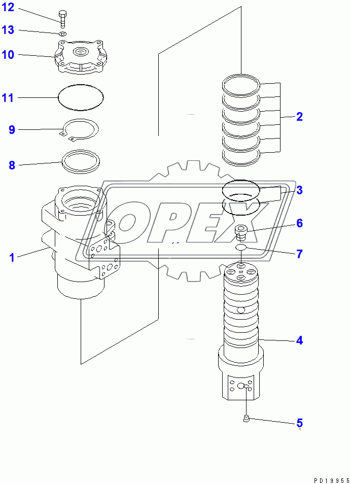  SWIVEL JOINT (FOR ROTARY ARM)