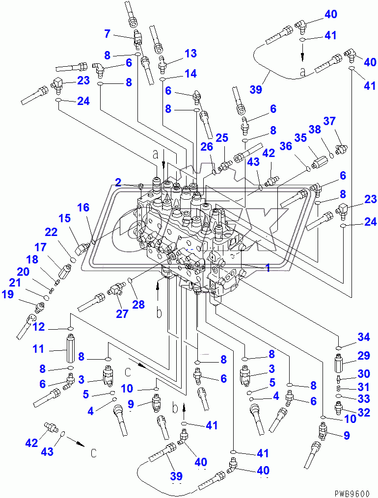  MAIN VALVE (CONNECTING PARTS)(102229-)