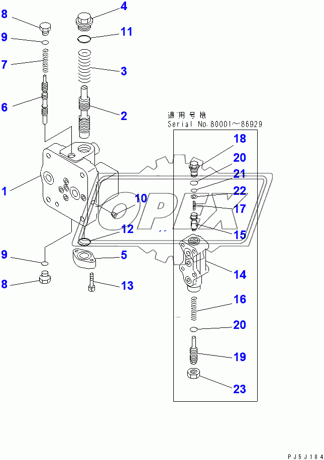  MAIN VALVE (3/11)(80001-94998)