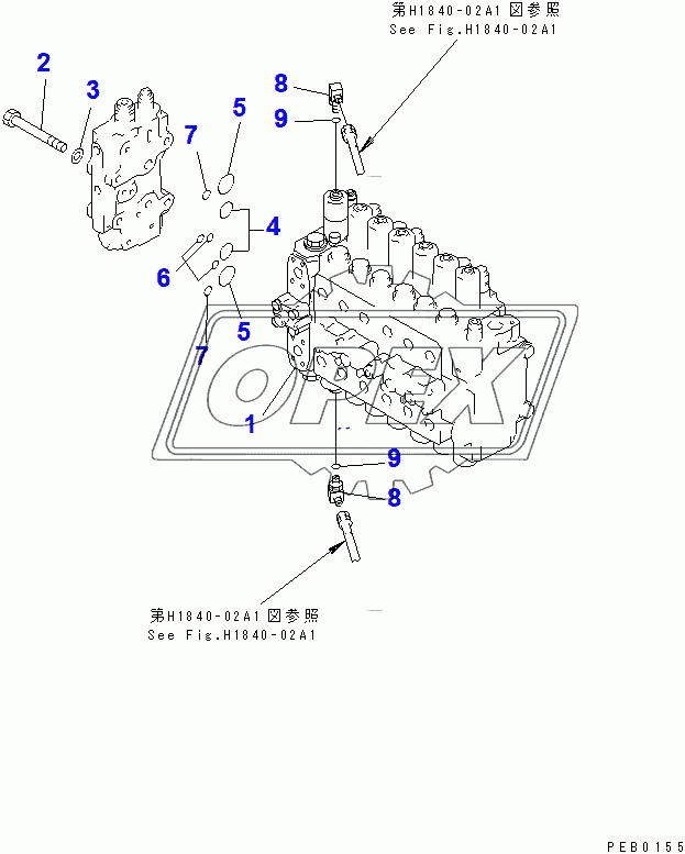  MAIN VALVE (CONNECTING PARTS) (1 ACTUATOR) (KIT)(80001-86929)