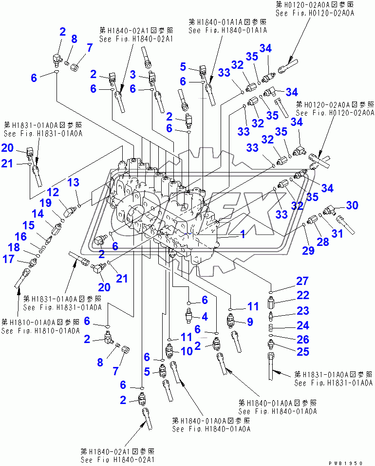  MAIN VALVE (CONNECTING PARTS) (CS HANDLER)(84620-87999)