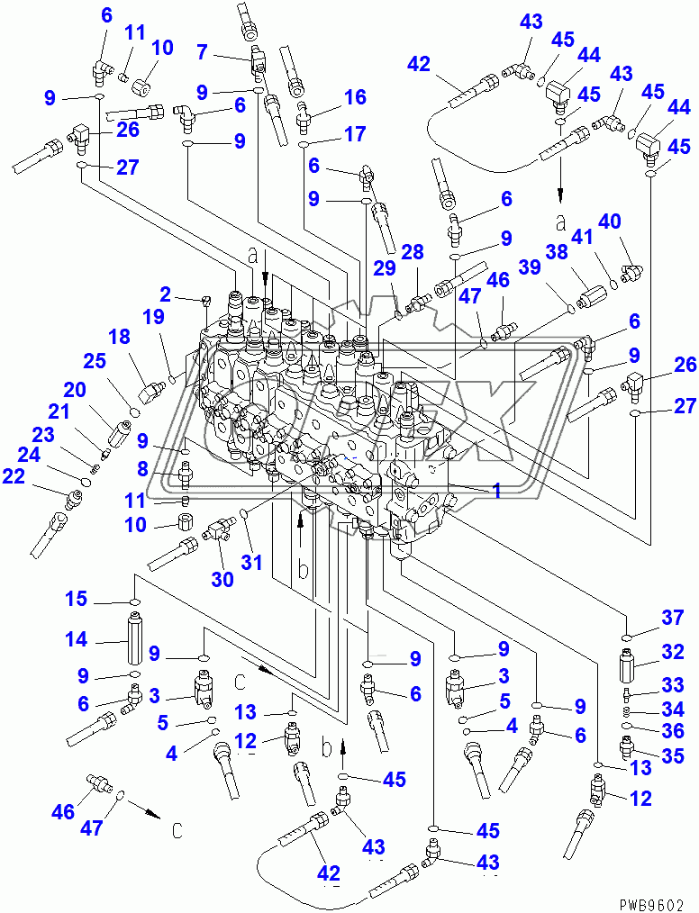  MAIN VALVE (CONNECTING PARTS) (CS HANDLER)(102229-)