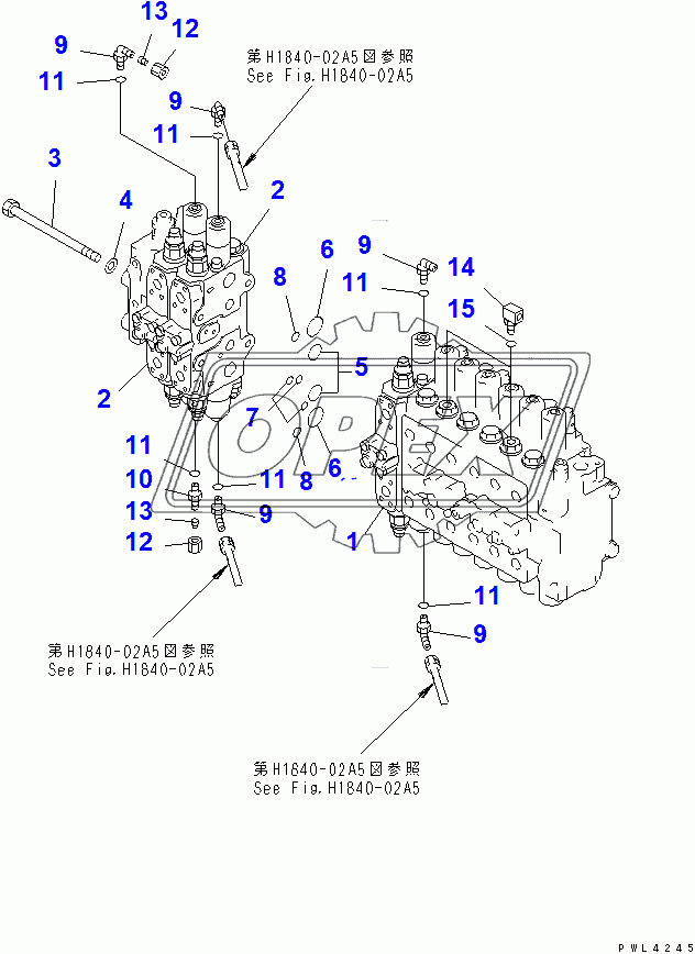 MAIN VALVE (CONNECTING PARTS)(96514-)