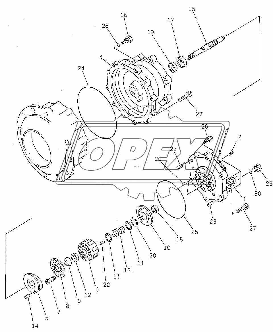  SWING MOTOR (FOR ROTATION ARM) (MOTOR 2/2)
